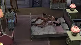 The Sims 4 - La Deuda de Karen 3 features a Mexican teen in a group scene