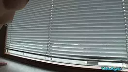 Super cute young 18+ student trying to open gym gets fucked by huge cock