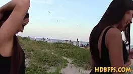 amateur coeds sharing cock at party