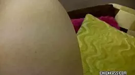 Blonde college girl liz black gives pov blowjob and swallows cum