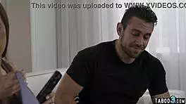 Hot slim teen Vanna Bardot striptease and swallowing jizz from her hubby’s mistress