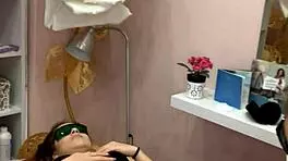 Ritafox's laser depilation session showcases her horny teen redhead ass in close-up webcam reality.