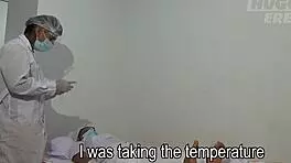 emotional moment receiving covid-19 vaccine at the hospital