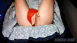 Babe 18yo fingering wet pussy upskirt closeup