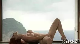 Clothed Chick Uses Dildo For Solo Orgasm