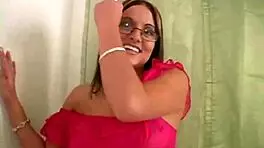 Nicole, My Spex Slut, Tugs Hard Cock With Such Desire!