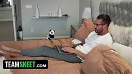 Exotic Petite Babe Jumps On Huge Cock In Panda Costume