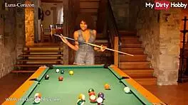 Luna-Corazon Teases by Her Huge Villa Pool. Boredom Turns into Solo Fun.