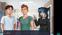 hot asian teacher in summertime saga wants to see that monster cock