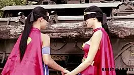 Cosplay Parody in Public Outdoor Setting