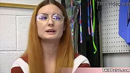 this cute shoplifter chick gets caught and punished brutally