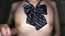 Petite Japanese girl climaxes in homemade video