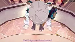 Watch Lynette From Genshin Impact Give An Intense Blowjob In This Hentai Scene!