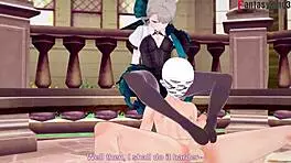 Watch Lynette From Genshin Impact Give An Intense Blowjob In This Hentai Scene!