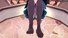 Watch Lynette From Genshin Impact Give An Intense Blowjob In This Hentai Scene!