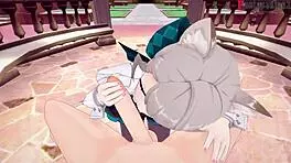 Watch Lynette From Genshin Impact Give An Intense Blowjob In This Hentai Scene!