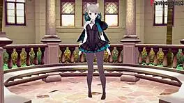 Watch Lynette From Genshin Impact Give An Intense Blowjob In This Hentai Scene!