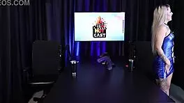 kyra sheer red shows pussy and tits in lingerie, gets ass sucked