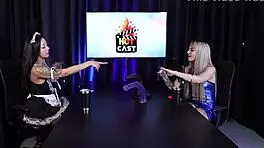 kyra sheer red shows pussy and tits in lingerie, gets ass sucked