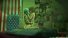 Life is Strange compilation: Max and Chloe explore strapon and bondage fun.