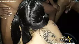 caroline bangs fans in group blowjob at prime party 😏