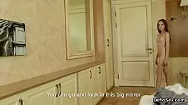 teen virgin masturbates slim pussy to climax 😍