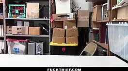special treatment for shoplifter in the security backroom - fuckthief