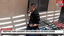 Creepy intruder caught on hidden cam in shocking home break-in.