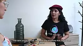 Do you want to watch Min Galilea and Leela Moon in lesbian sex videos?