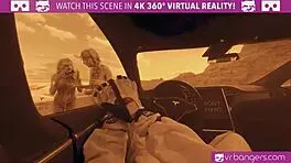 Two hot blonde babes fucking hard on mars in vr!