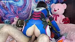 soldier 76 fucks dva's tight little hole.