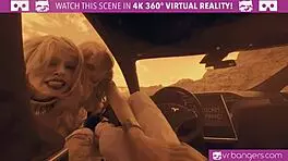 Two hot blonde babes fucking hard on mars in vr!