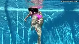 jessica lincoln steams up underwater in hot bikini action