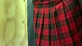 i spotted an unknown girl in the store wearing a butt plug