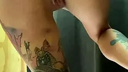 i spotted an unknown girl in the store wearing a butt plug