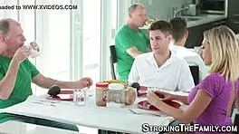 i saw this real blonde teen getting a cumshot in hd