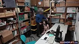 This cute teen 18+ shoplifter gets a rough fucking as punishment.