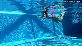 jessica lincoln steams up underwater in hot bikini action