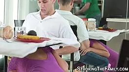 i saw this real blonde teen getting a cumshot in hd