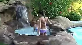 Chloe 18 And Her Lesbian Friend Licking Pussy Outdoors