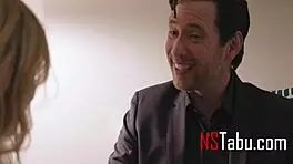 Tiny girl seduces and fucks her old boss rough.