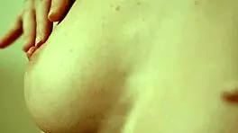 Young Blonde Babe Rubs Her Shaved Pussy with Bold Moves