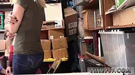 Skinny Amateur Blonde Teen With Big Tits!