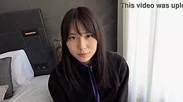 asian amateur babe rides cowgirl in homemade hardcore cumshot scene