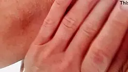 Stepsister With Anal Plug Masturbates Tight Pussy Close-Up!