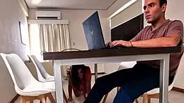 Arriving home, she surprises with a blowjob, leading to intense sex