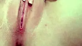 she masturbates with toys close-up