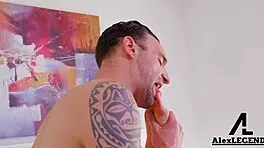 Busty slut Alix Lynx rides Alex Legends' monster cock in lingerie, ending with cumshot