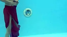 Tiny Skinny Pornstar Hermione Ganger Splashing in the Pool