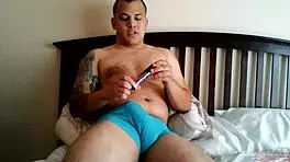 Watch This Horny Teen Rip Clothes And Stroke Big Cock On Webcam!